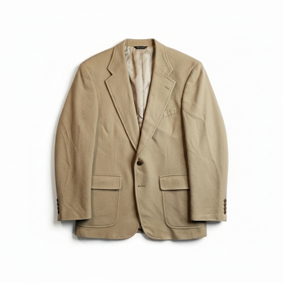 Vintage Chaps Ralph Lauren Camel Hair BlazerClassic Luxury Sport Coat